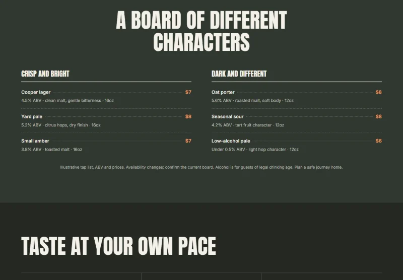 Cask & Can page detail