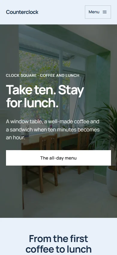 Counterclock phone layout