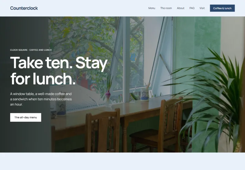 Counterclock website concept