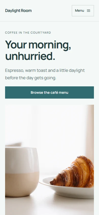 Daylight Room phone layout