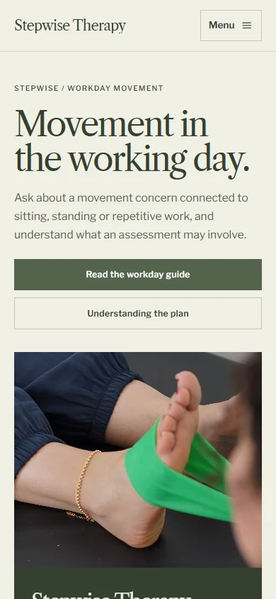 Stepwise Therapy phone layout