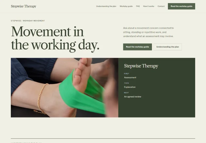 Stepwise Therapy website concept