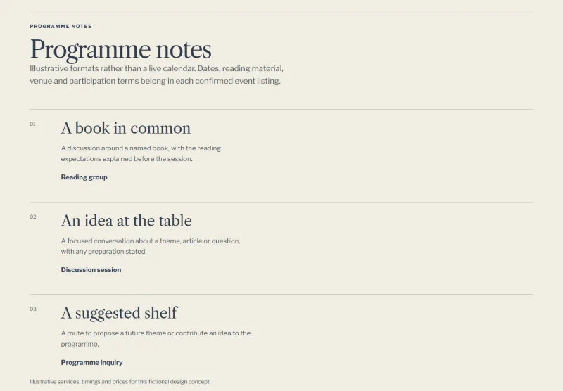 Open Shelf page detail