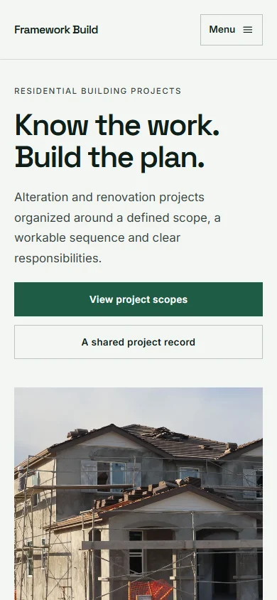 Framework Build phone layout