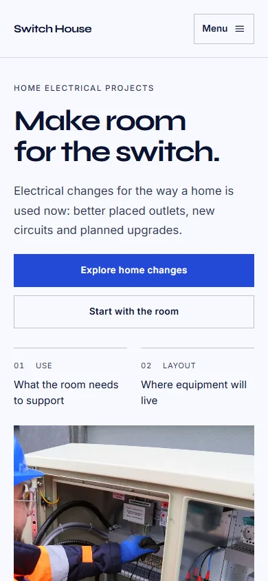Switch House phone layout