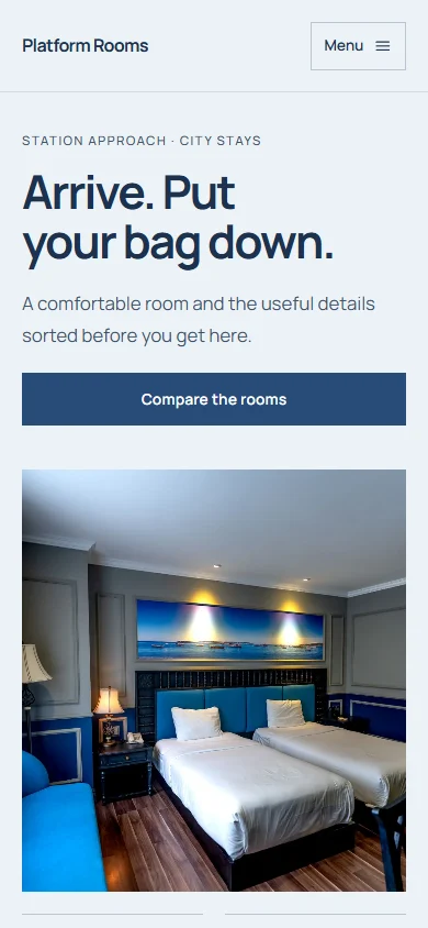 Platform Rooms phone layout