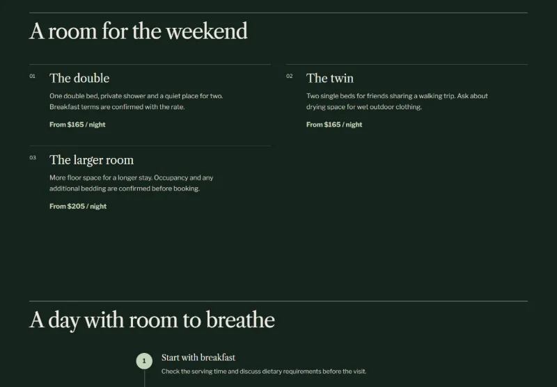 Ridge Lodge page detail