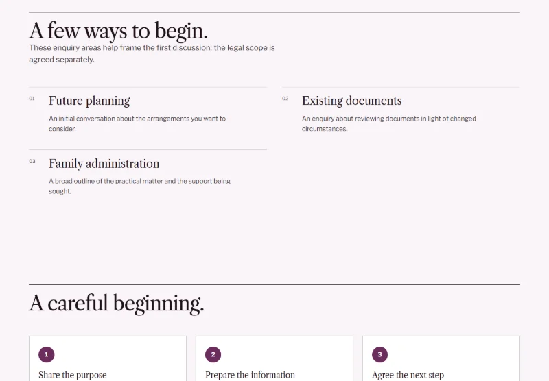 Cedar Private Law page detail
