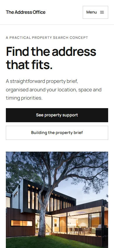 The Address Office phone layout