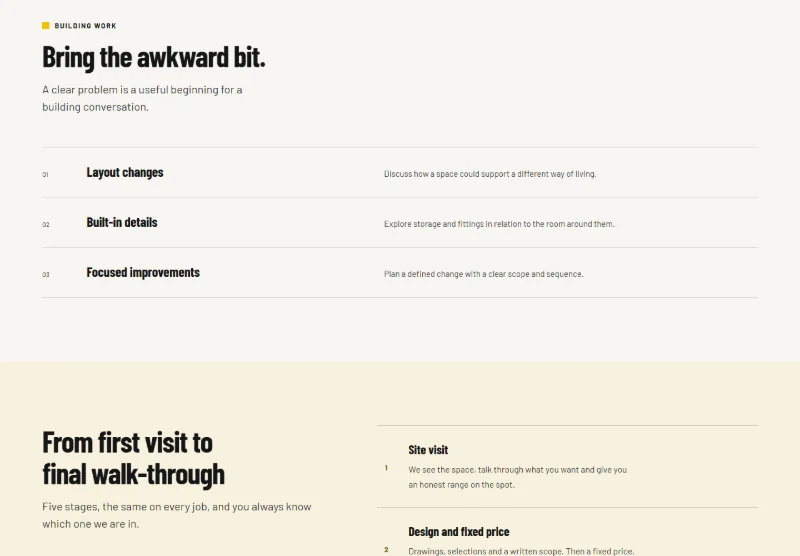 Made Useful Building Workshop page detail