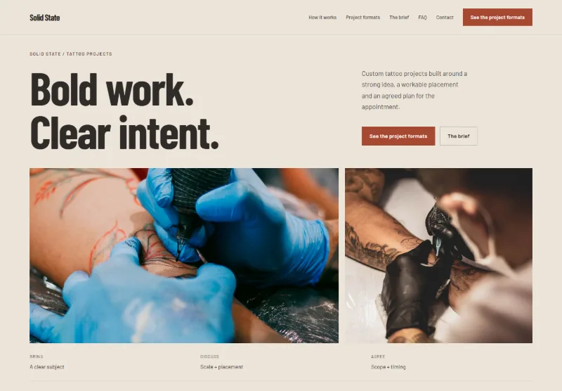 Solid State website concept